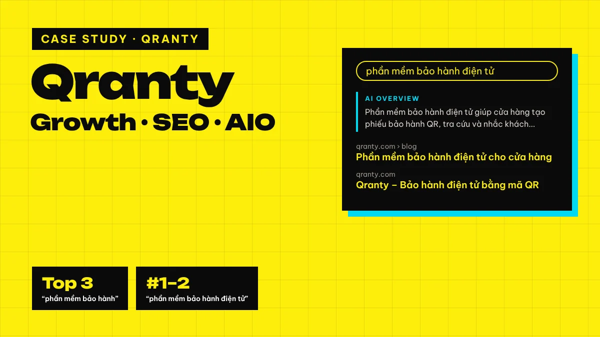 Qranty: Growth & SEO cho SaaS